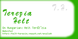 terezia helt business card